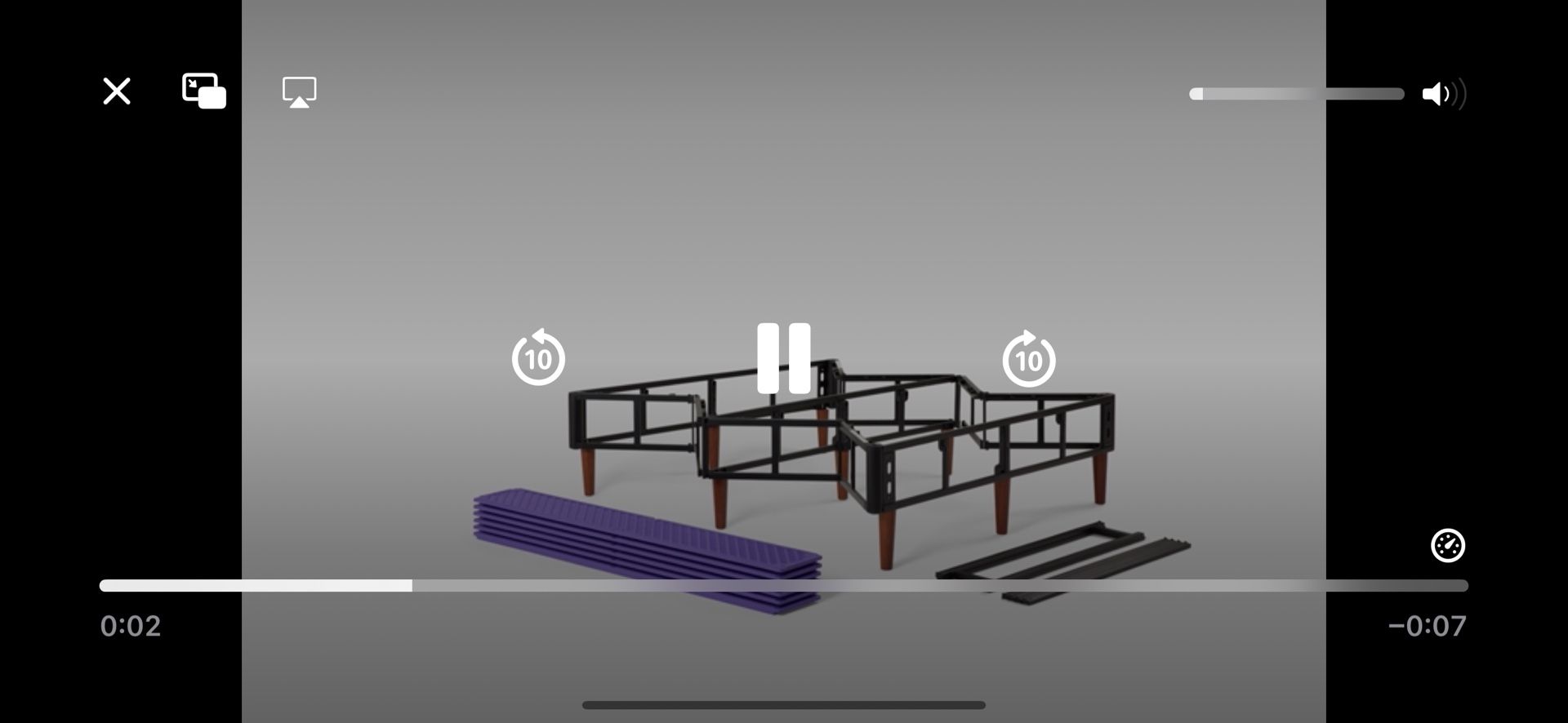 Purple King Mattress Foundation Frame