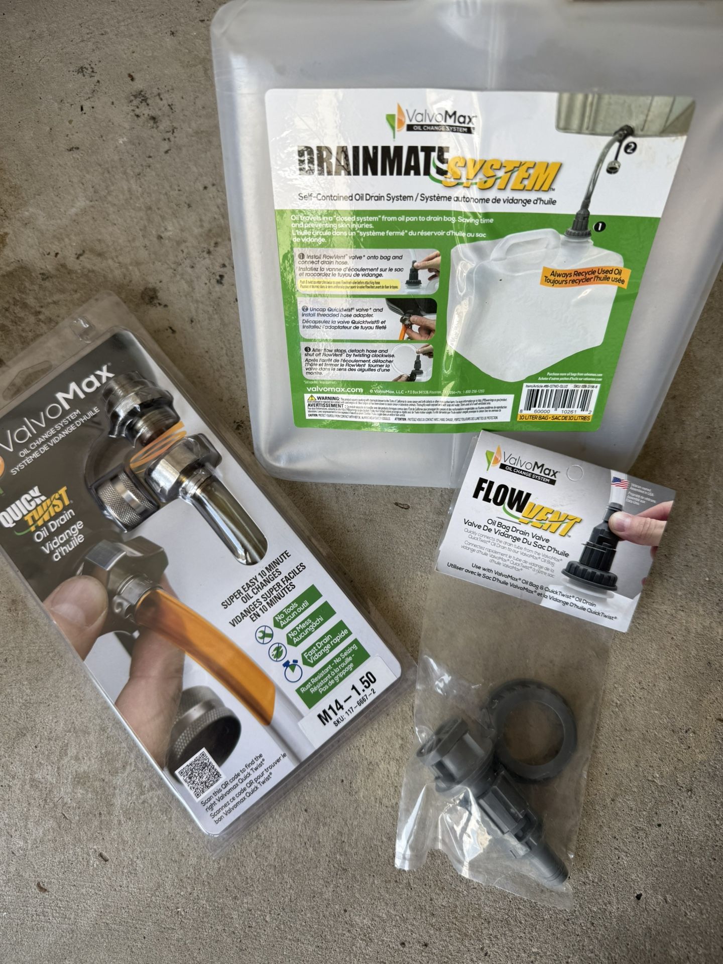 ValvoMax M14 Oil Drain Plug And Bag