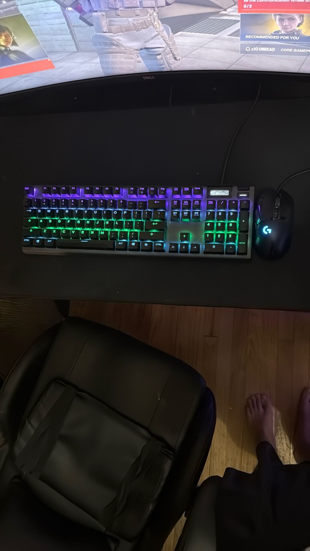 Steel series Apex 5, With Logitech G502 Mouse