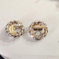 Vintage Gold-Plated Dress Clip Brooch