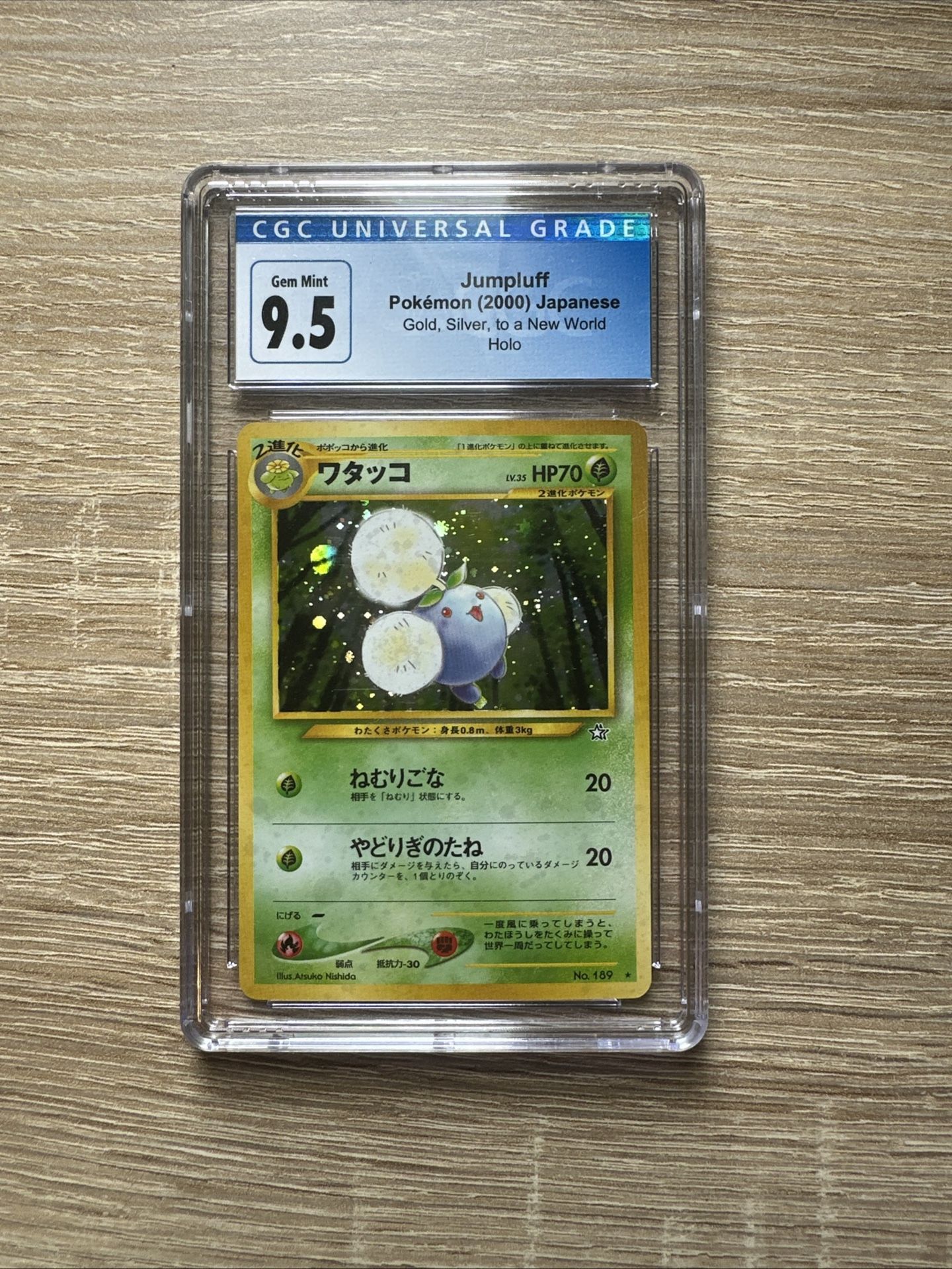 1999 Pokemon Jumpluff Neo Genesis #189 Holo Japanese CGC 10 GEM MINT