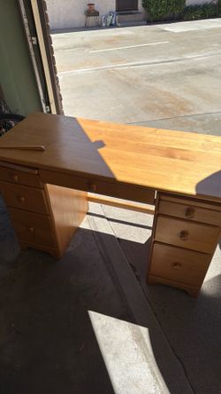 Wooden Desk and Chair