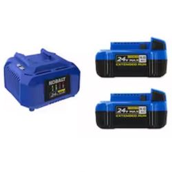 Kobalt 24-V 2-Pack Lithium-ion Battery and Charger (4 Ah)