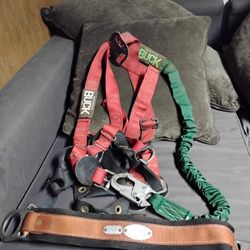 Buck Safety Climbing Harness And Buck Fall Safety Harness With Klein Tool Belt