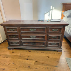 Real wood brown huge dresser