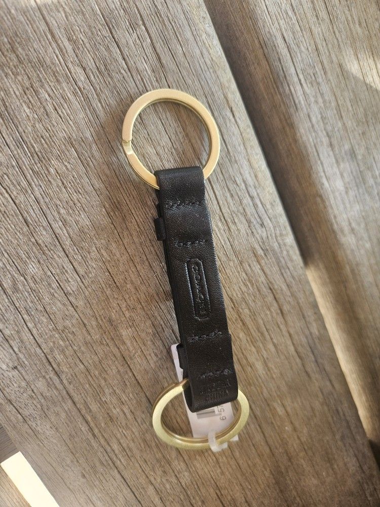 COACH Leather Keychain