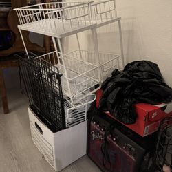 2 Organizing Mesh Drawers & 2 Shelf Racks