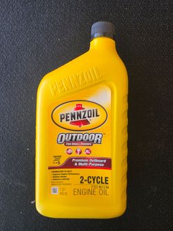 Pennzoil Outdoor 2-Cycle Premium Engine Oil Case/Pack Of 6 Quarts