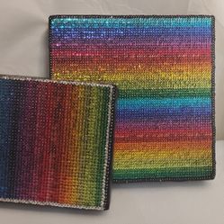 Handmade Sequined Squares – Set of 2 (Glitz Level: Expert)