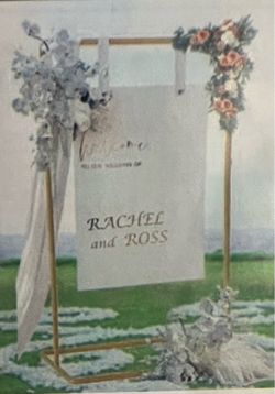 Wedding Welcome Sign Stand -White
