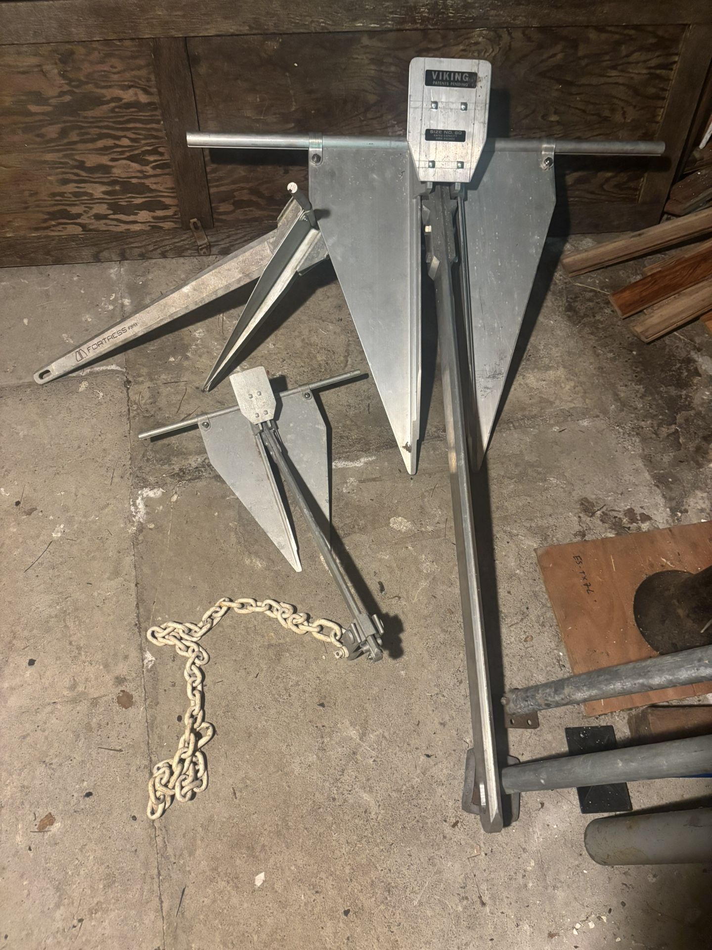 Anchors, Small, Med, LARGE, Fortress, Aluminum Danforth Sail Boat Anchor