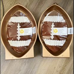 Wilton football shaped cake pans - $7 each brand new
