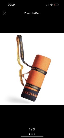 Armani Exchange 52"×60" Large Waterproof Picnic Blanket NEW