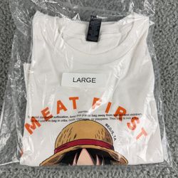 Popeyes x One Piece Luffy T-Shirt Large