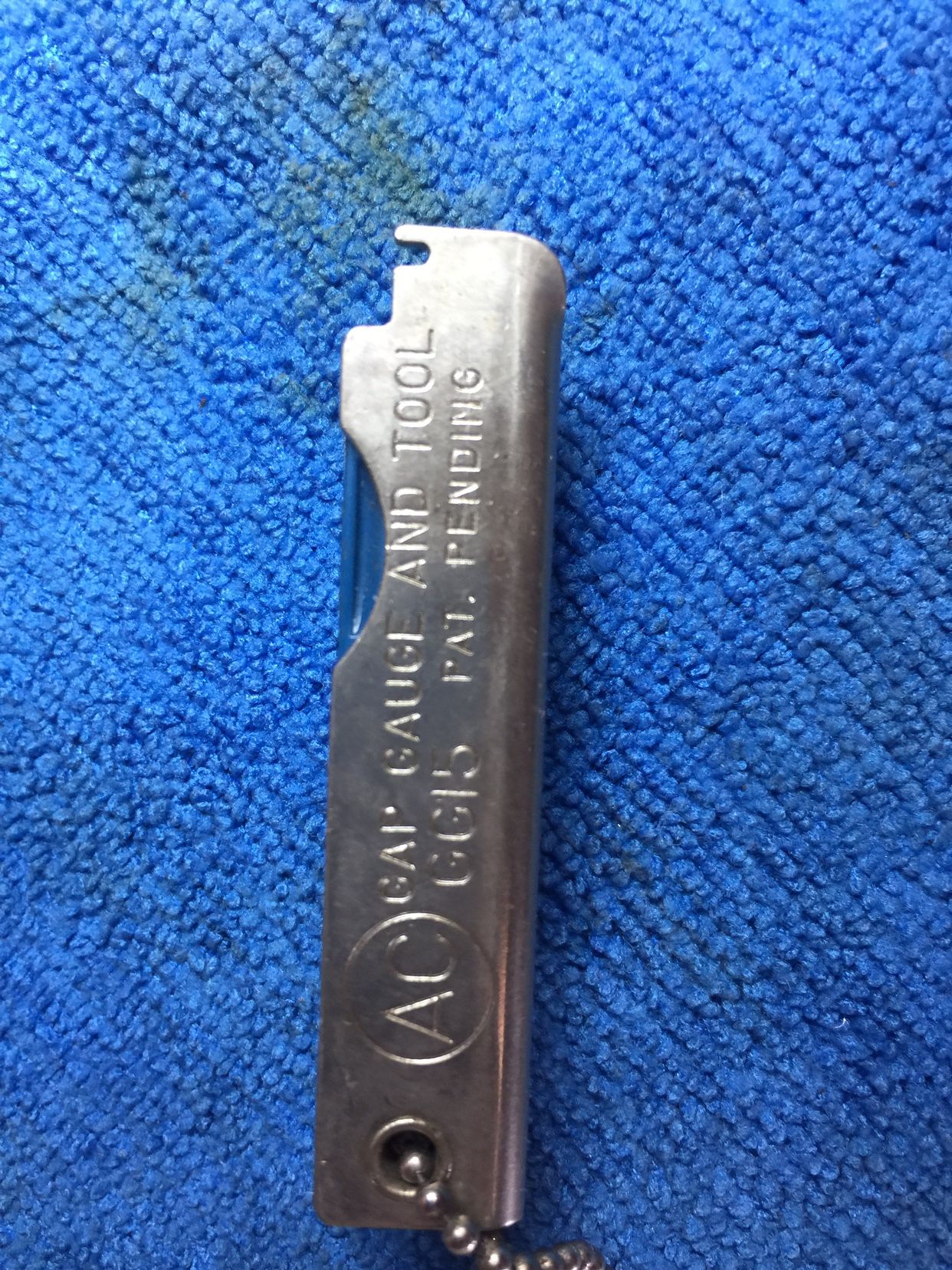 VINTAGE AC GG15 SPARK PLUG GAP GAUGE & TOOL - KEY CHAIN- GM AC DELCO Previous Vintage AC GG15 Spark Plug Gap Gauge & Tool - Key Chain- GM AC Delc