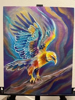 Original 11x14 painting. Acrylics on canvas panel.
