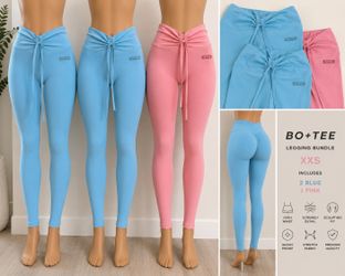 Bo+Tee XXS legging bundle 3 pairs