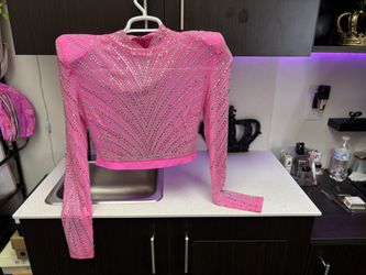 Hot Pink Bedazzled 2 Piece Set