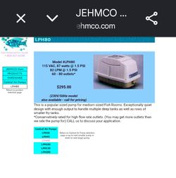 80 lph linear piston air pump