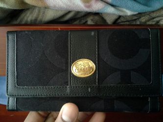 Black coach wallet