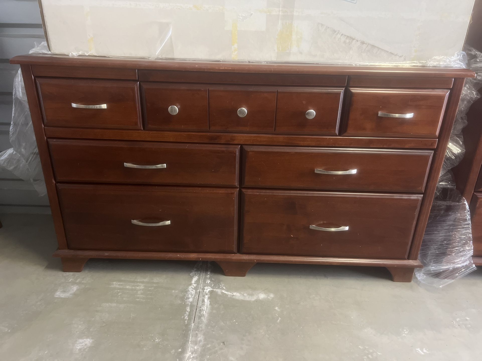 Dresser and mirror