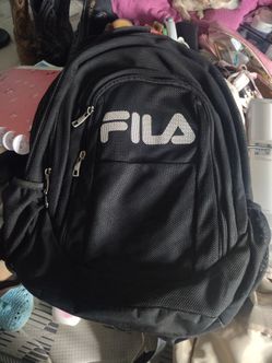 Fila black XL mesh backpack