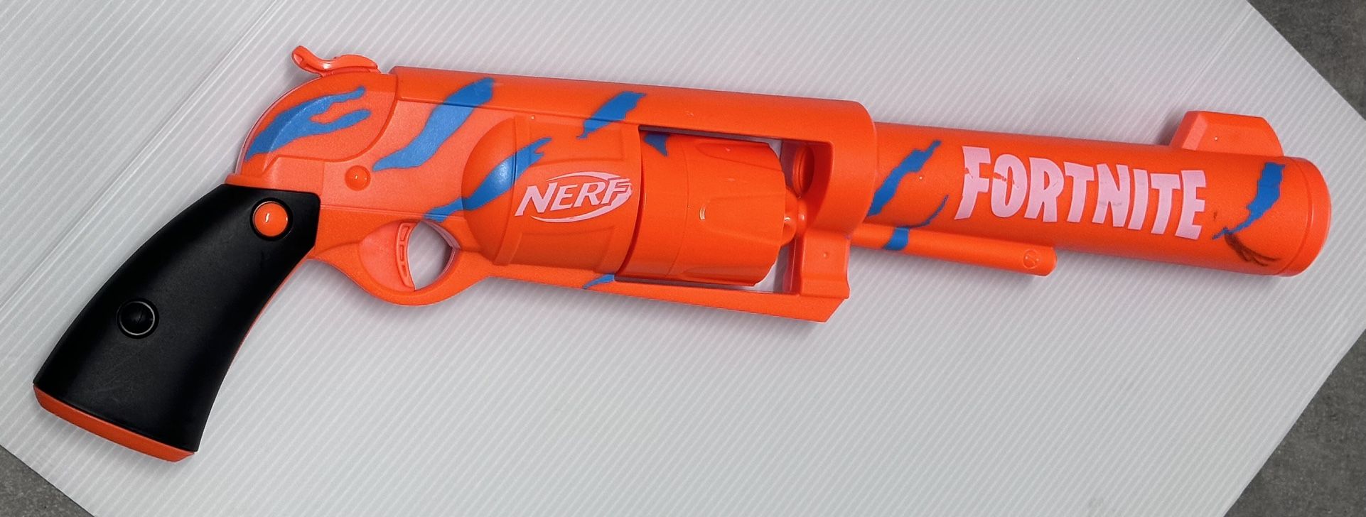 Nerf Fortnite 6 Shooter Blaster Toy Gun Camo Pulse Wrap 2020 Hasbro Orange Blue