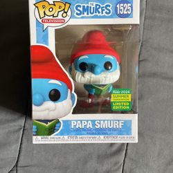 Papa Smurf Funko Pop Limited Edition 