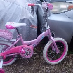 16 Inch Kids Bike Rides And Stops GREAT Needs Minor TLC 