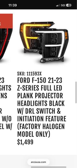 Ford F-150 21-23 Z-Series Full LED Projector Headlights