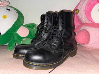 Dr. Martens 1919 Smooth Leather Boots - Black, Size 8.5 women