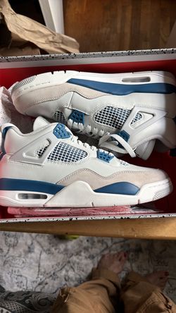 Retro 4 military blue size 10.5