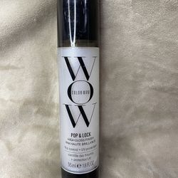 COLOR WOW Pop + Lock High Gloss Finish – Frizz Control Serum | Prevent Color Fade, Seal Split Ends, and Add Gloss | Get Silky, Shiny Hair!