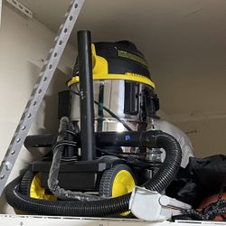 Stanley 8 gal. 6 HP Stainless Steel Portable Wet/Dry Vacuum, 