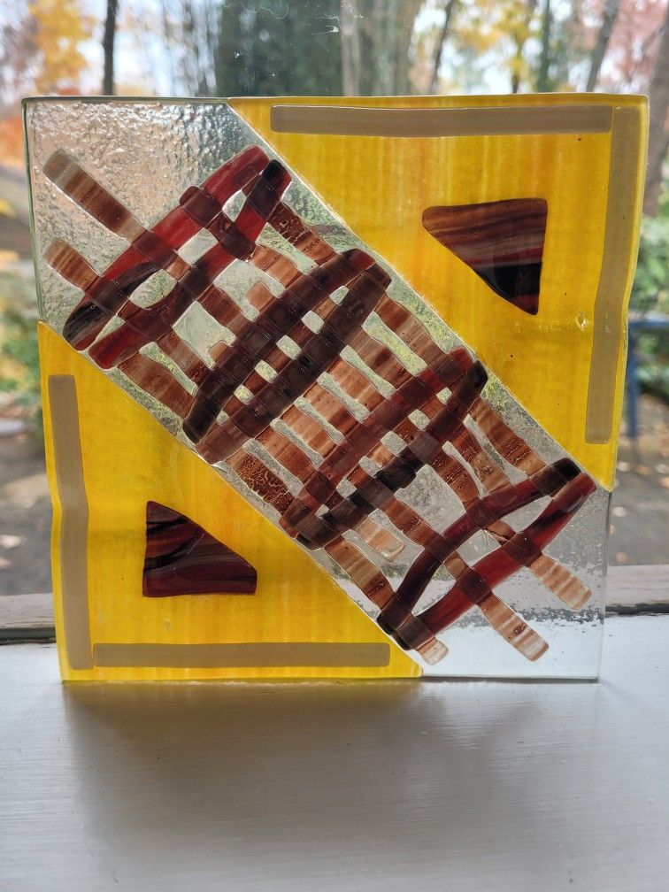 Fused Glass Plate