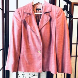 Zanella Pink Blazer Jacket Size 8