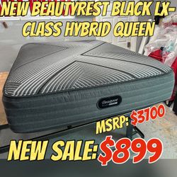 NEW BEAUTYREST BLACK LX-CLASS HYBRID QUEEN MATTRESS
