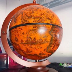 Vintage Globe Wine Holder - Wood 