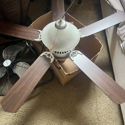 Abanico De Techo  De 5 Aspas Y Lámpara De Luz 