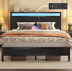 Queen metal bed frame