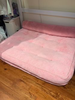 Pink fold out bed full size