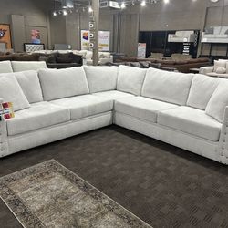 Custom White Sectional Sofa 