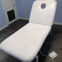 Massage Bed With Electric Adjustment Controls - White