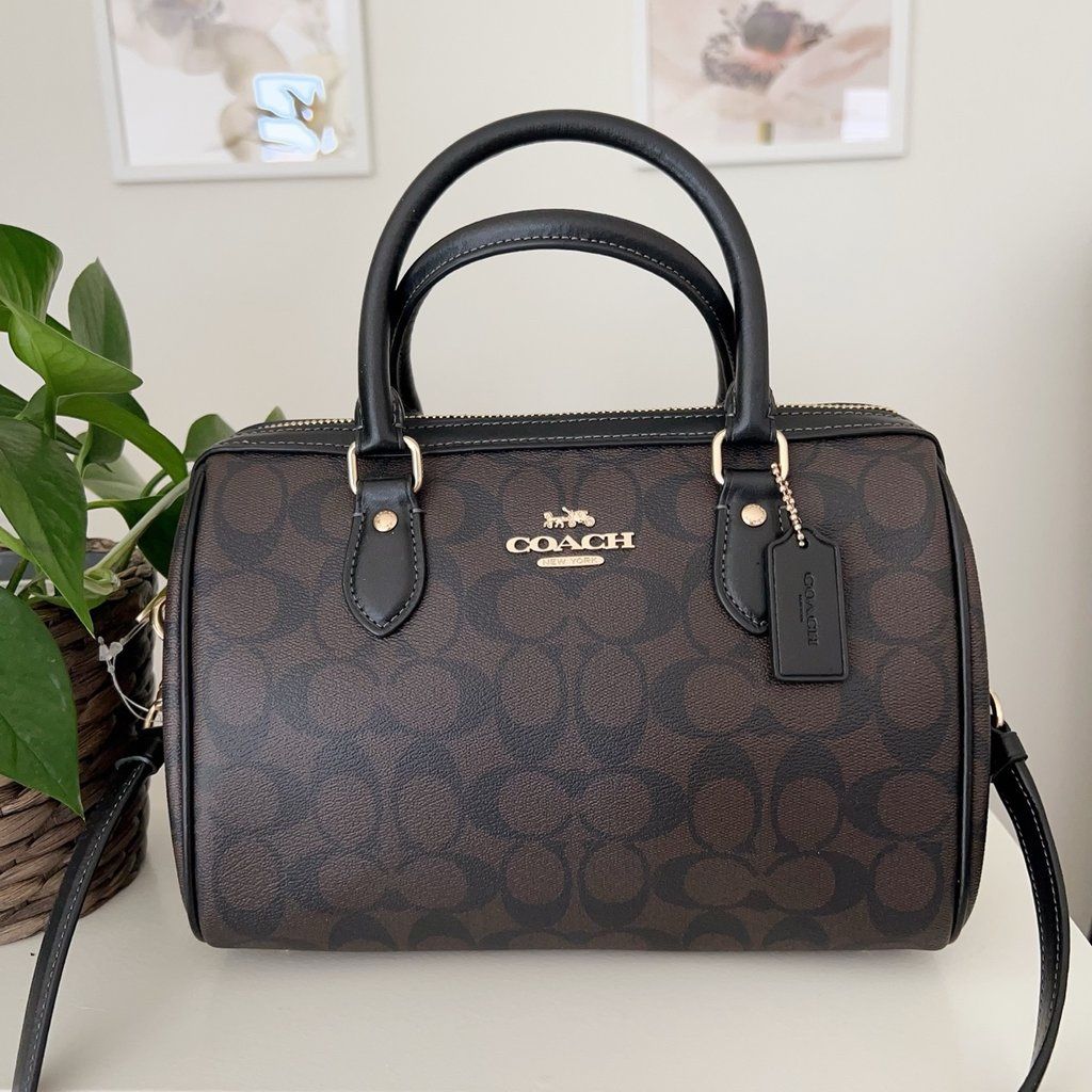 Coach Rowan Satchel Bag In Signature Canvas CH280