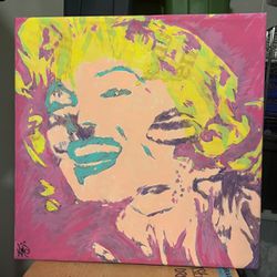 “Laugh Now, Cry Later, #0022” - Marilyn Monroe Painting”
