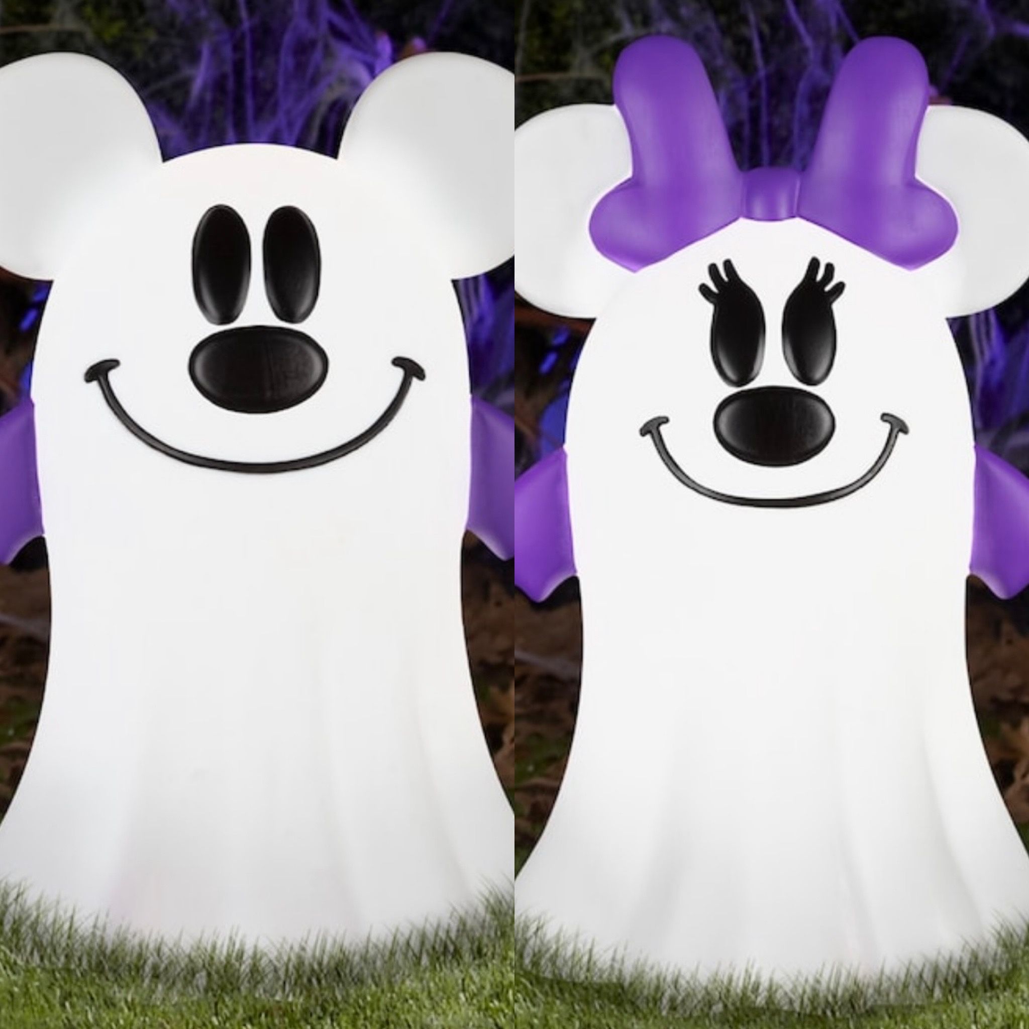 Disney Mickey & Minnie Mouse Ghost Halloween Blow Molds 2023 - Lowes