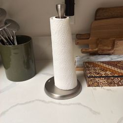 Stainless Steel Paper Towel Holder (Modern / Heavy Base)