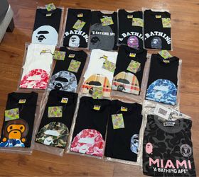 Bape shirts M nd L