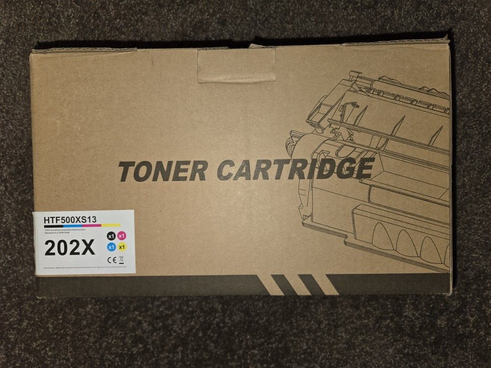 4-Pack HP 202X Black, Cyan, Magenta & Yellow High Yield Toner Cartridges