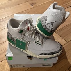 VNDS NIKE AIR Jordan 3 lucky green Sz 8.5
